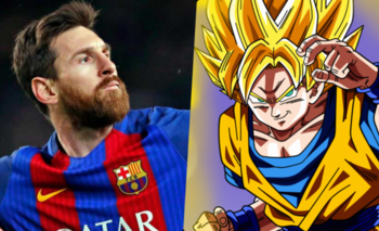 Convierten a Messi en un Super Saiyan 2