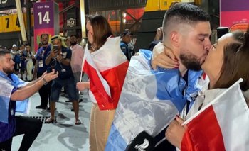 Hincha argentino le pide matrimonio a una Polaca en el mundial Qatar 2022