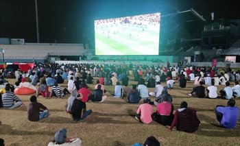 ‘Fan zone’, lugar en Qatar donde se puede beber cerveza y disfrutar del Mundial 