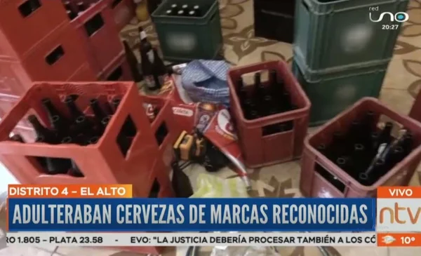 Desbaratan una fábrica donde adulteraban cemento cola en El Alto