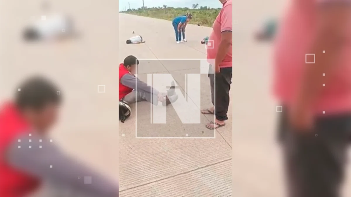 Motociclista quedó en coma tras aparatoso accidente. FOTO: Faubricio Escalante Álvarez.