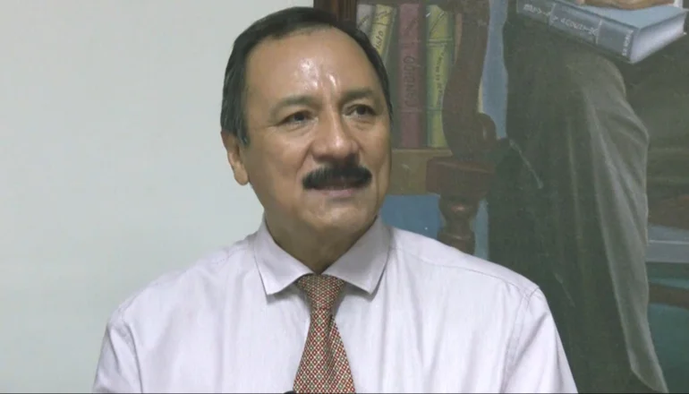 Vicente Cuéllar, rector de la UAGRM (Captura de pantalla)