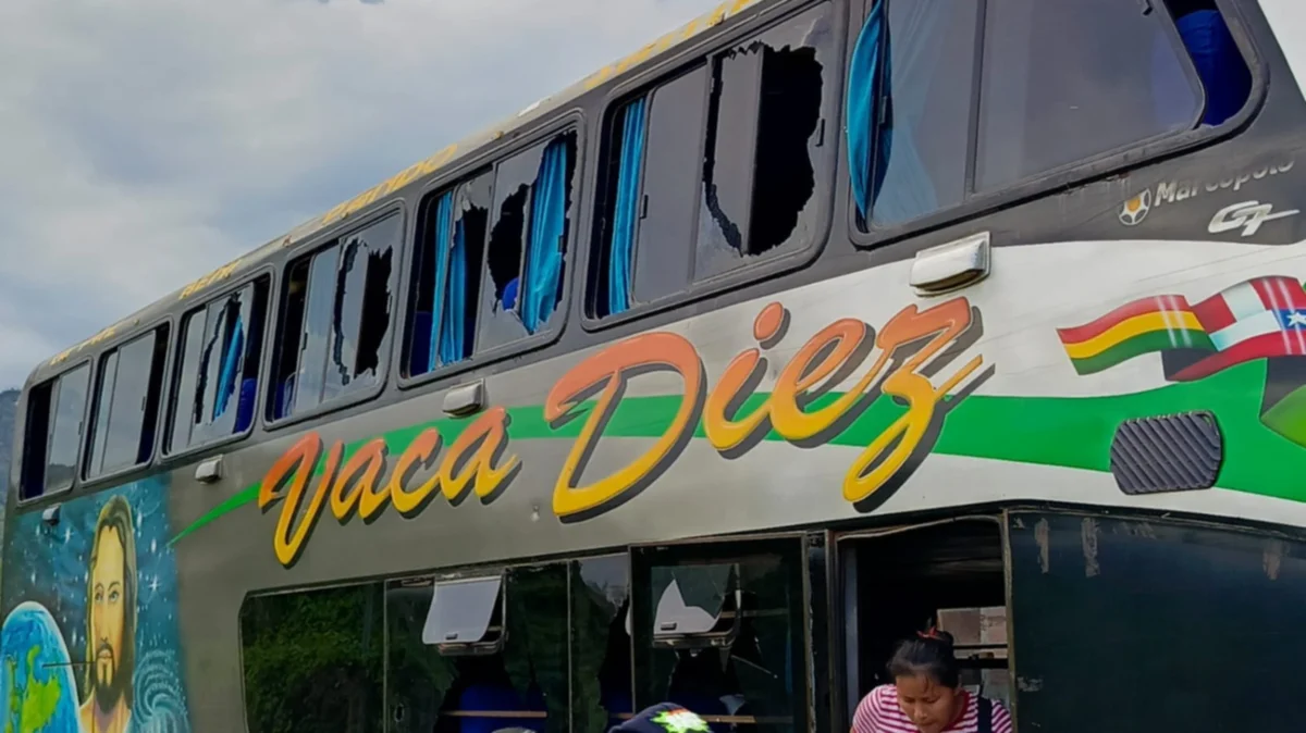 Reportan enfrentamientos en el bloqueo de Rurrenabaque. Imagen RR.SS.