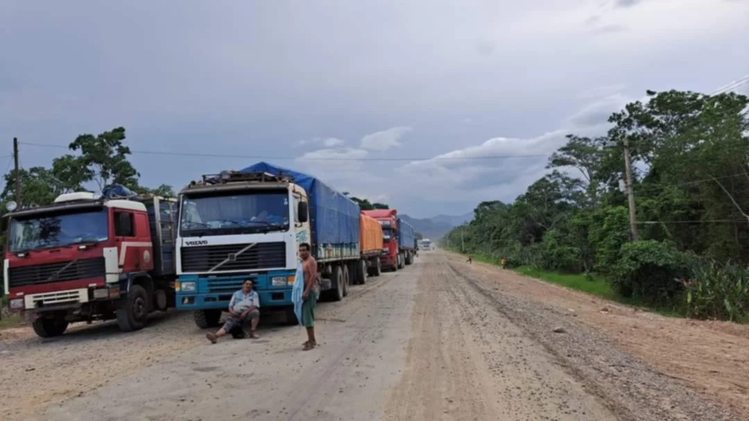Reportan enfrentamientos en el bloqueo de Rurrenabaque. Imagen RR.SS.